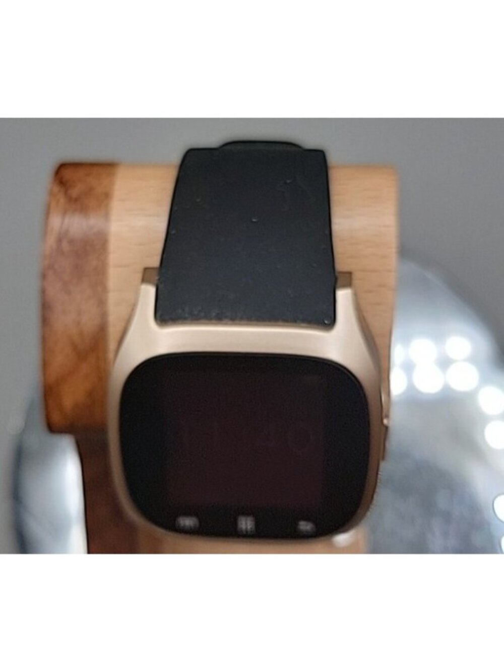 iTOUCH Classic Smartwatch Gold Case Black Silicone Band Model 3360 Tested Works - Picture 6 of 16